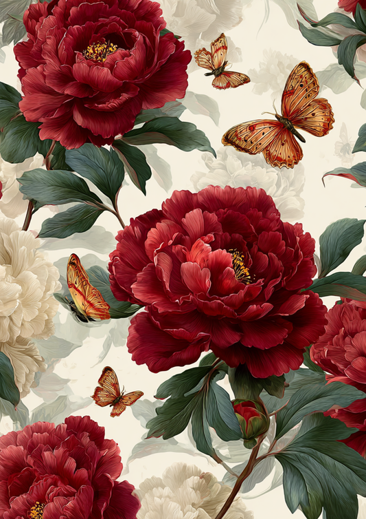 Reispapier für Decoupage, Blumenhintergrund, vollständig, Kat. Nr. 4809
