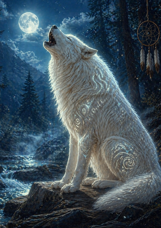 Rice Paper For Decoupage Wild Soul - Giant Wolf Full  Cat. No.9336