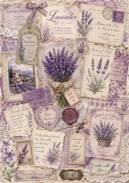 Reispapier für Decoupage, Blumenhintergrund, vollständig, Kat. Nr. 4809