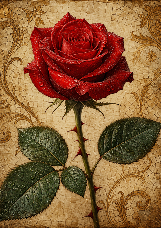 Reispapier für Decoupage, Blumenhintergrund, vollständig, Kat. Nr. 4809