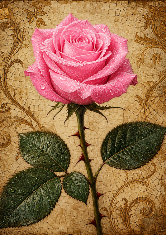 Reispapier für Decoupage, Blumenhintergrund, vollständig, Kat. Nr. 4809