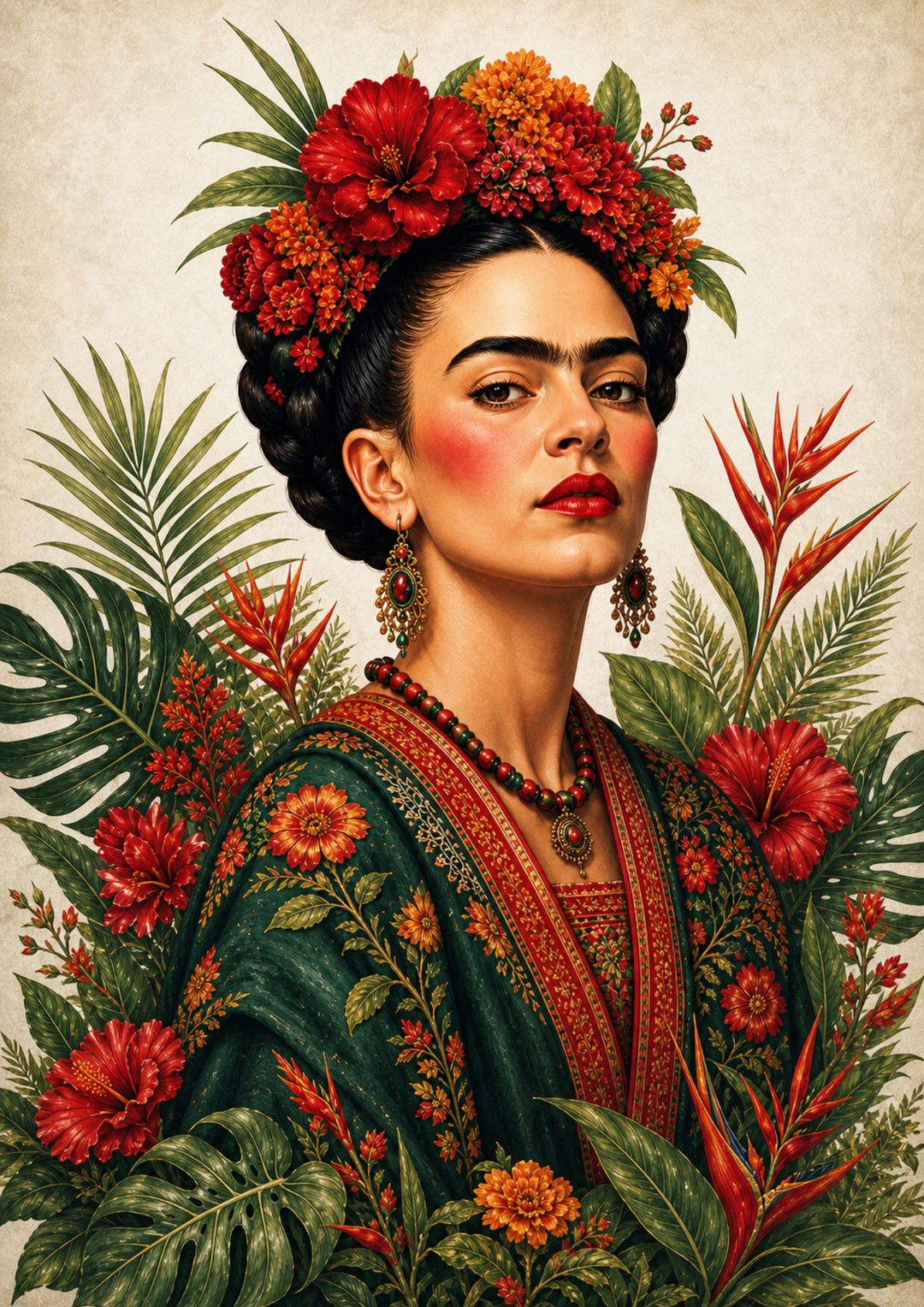 Rice Paper For Decoupage  Frida Cahlo Portrait  Full Cat. No. 9364