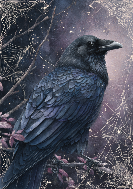 Rice Paper For Decoupage Mistic Raven Full  Cat. No. 9406