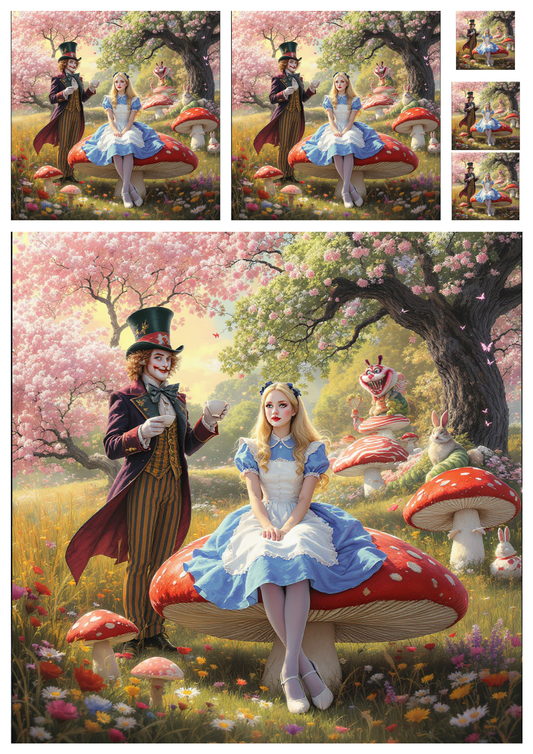 Reispapier für Decoupage, Blumenhintergrund, vollständig, Kat. Nr. 4809