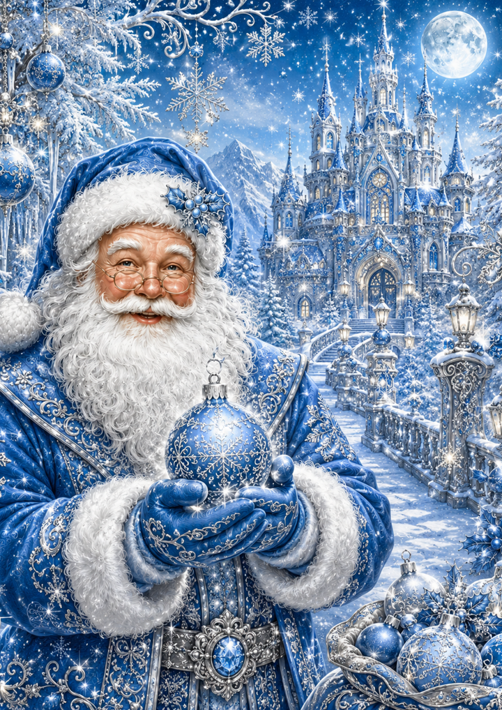 Rice Paper For Decoupage Santa in Winter Wonderland Full Cat. No. 9501