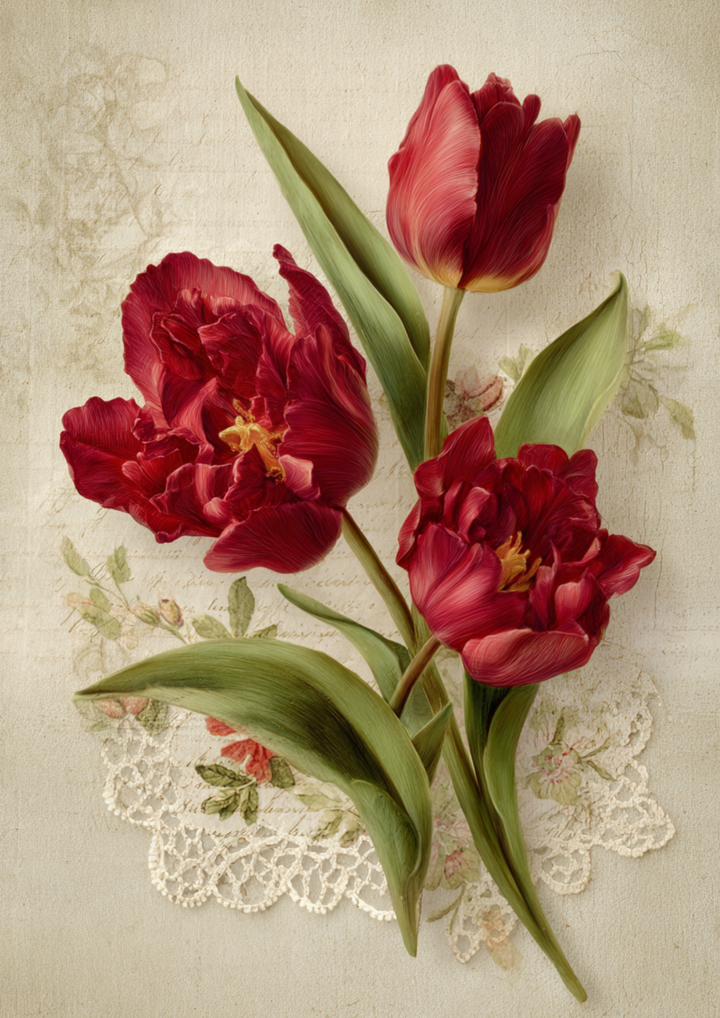 Reispapier für Decoupage, Blumenhintergrund, vollständig, Kat. Nr. 4809