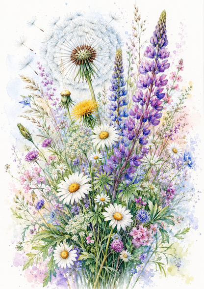 Rice Paper For Decoupage Summer Meadow  Full  Cat. No. 9588