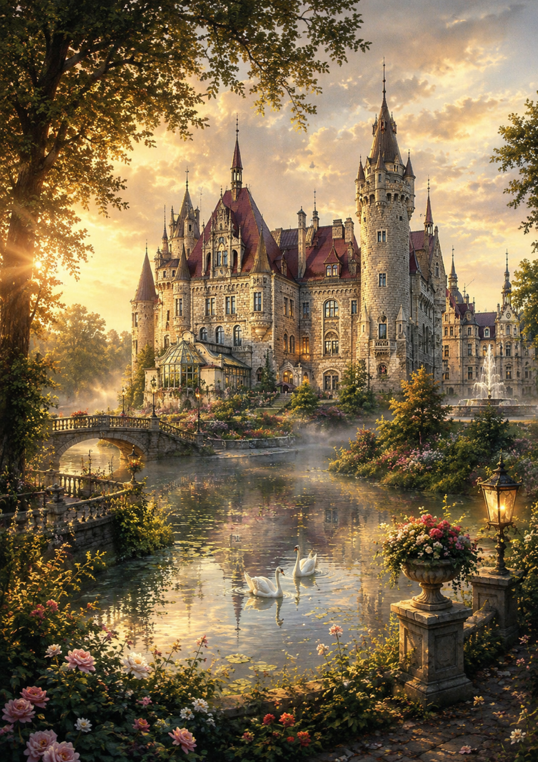 Rice Paper For Decoupage Beautiful Castle in Poland Full  Cat. No. 9595