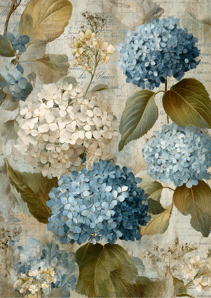 Reispapier für Decoupage, Blumenhintergrund, vollständig, Kat. Nr. 4809