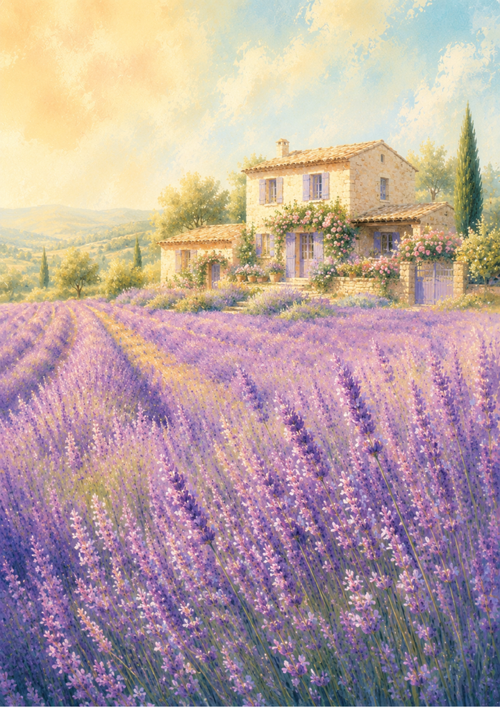 Rice Paper For Decoupage Old House in Provence  Full  Cat. No. 9681
