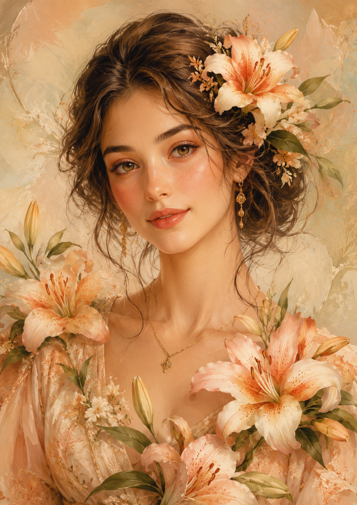 Rice Paper For Decoupage Beautiful Woman Portrait Full  Cat. No. 9694