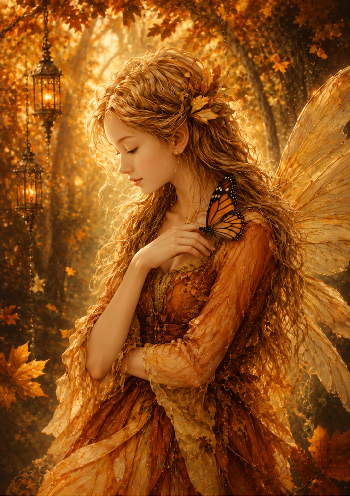 Rice Paper For Decoupage Beautiful Fairy Portrait Full Cat. No. 9745