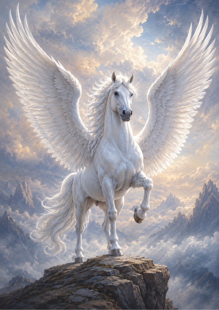 Rice Paper For Decoupage Majestic Pegasus  Full Cat. No. 9777