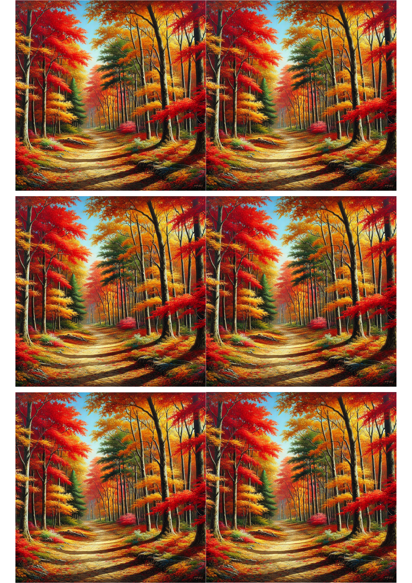 Reispapier für Decoupage Herbst 2 Collage Kat. Nr. 1736