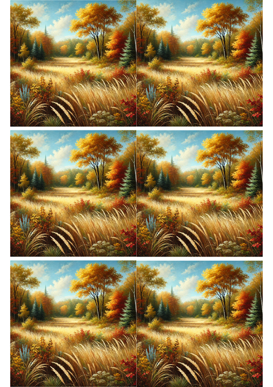 Reispapier für Decoupage Herbstcollage Kat. Nr. 1732
