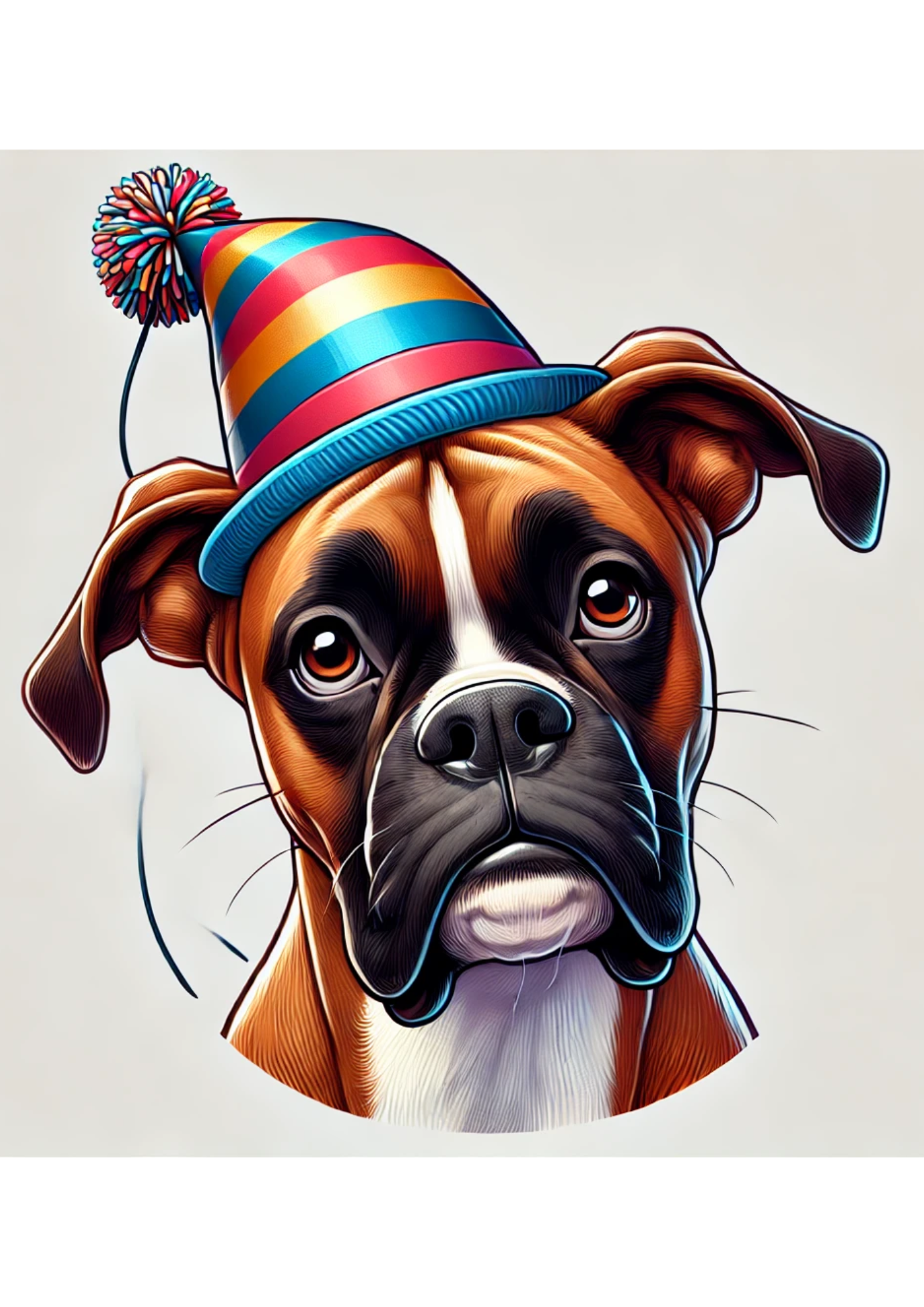 Reispapier für Decoupage Boxerhund, voll, Kat. Nr. 2558