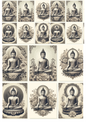 Rice Paper For Decoupage Buddha Vinatge Collage Cat. No. 445