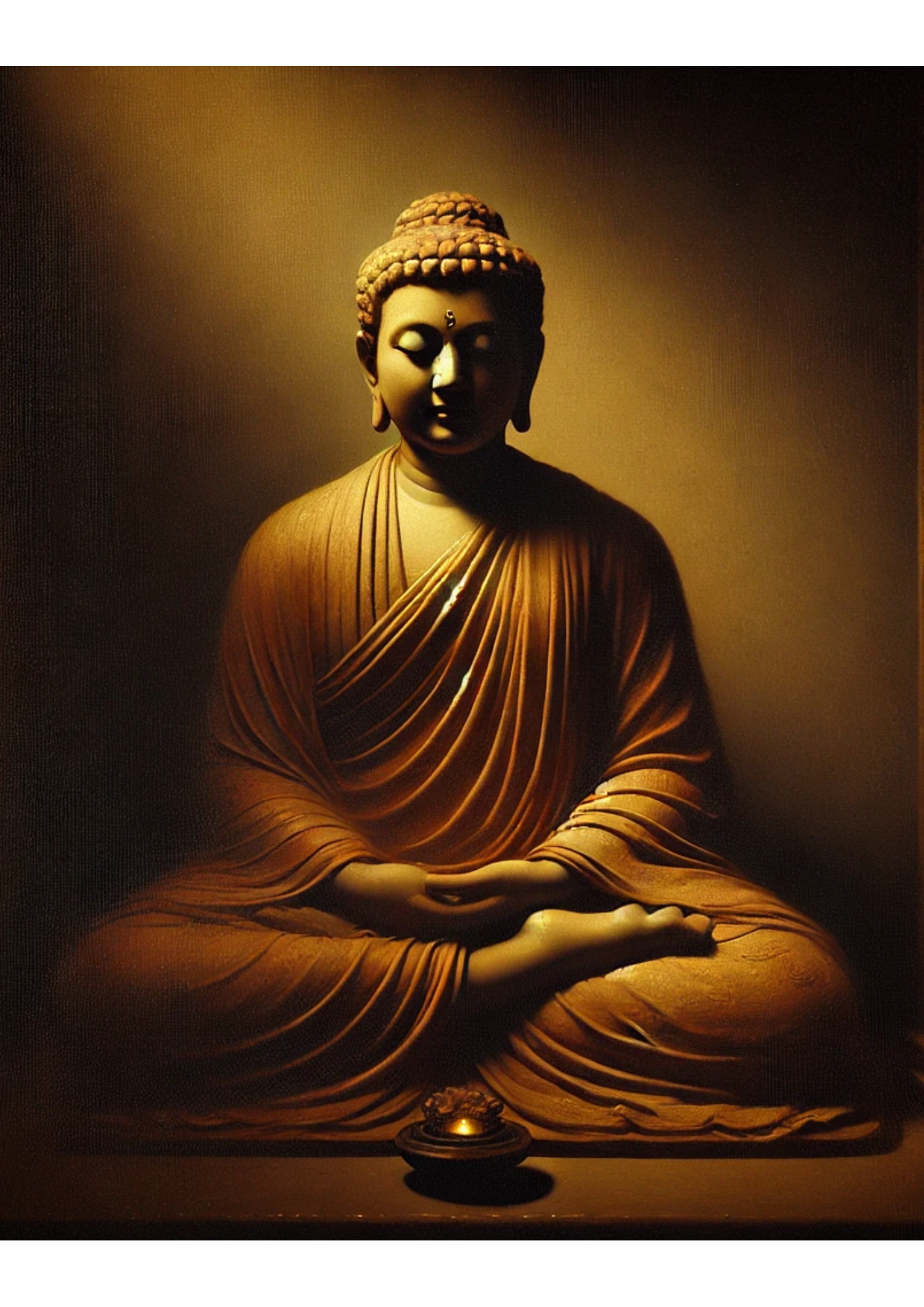 Reispapier für Decoupage Meditierender Buddha Voll Kat. Nr. 1717