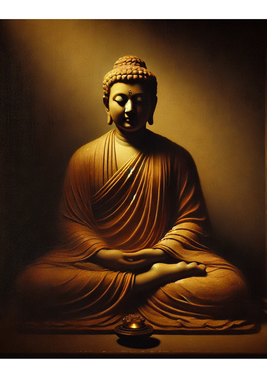 Reispapier für Decoupage Meditierender Buddha Voll Kat. Nr. 1717
