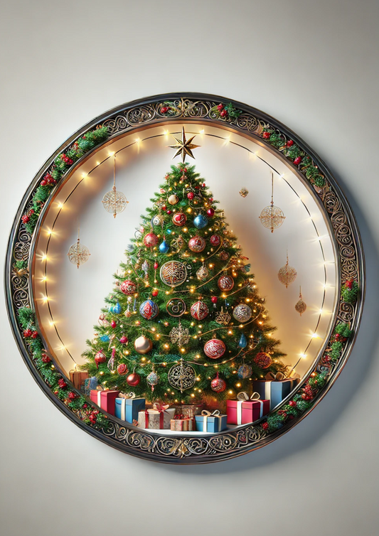 Rice Paper for Decoupage Christmas Tree Ovals Full Cat. No. 1497