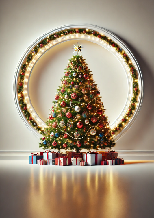 Rice Paper for Decoupage Christmas Tree In Room Full Cat. No. 1503