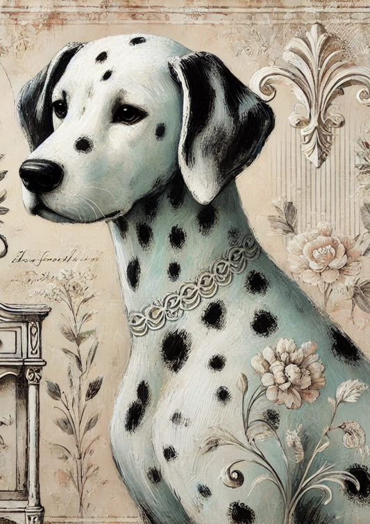Reispapier für Decoupage Dalmatiner Hund Voll Kat. Nr. 1808