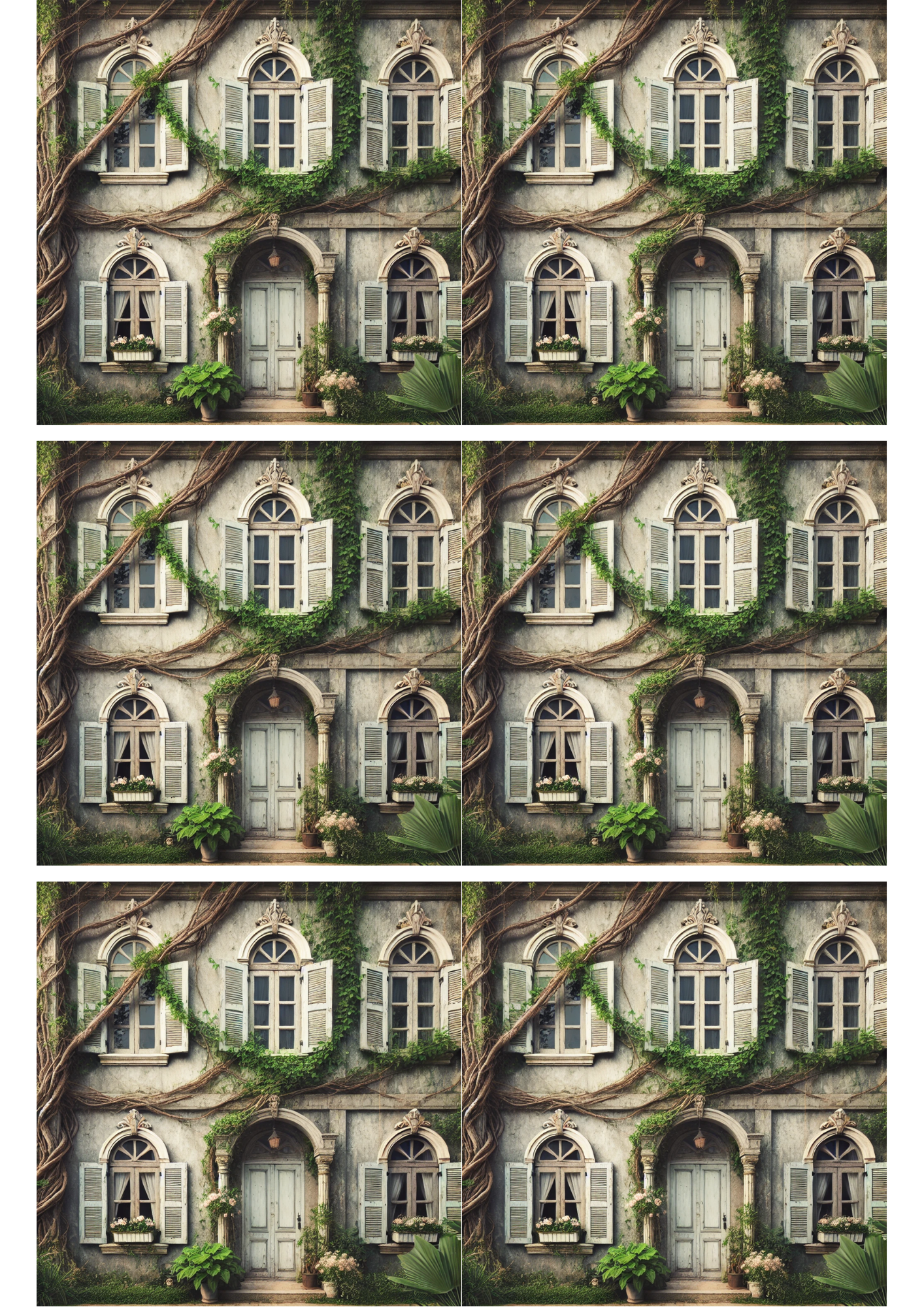 Reispapier für Decoupage Vintage Home Collage Kat. Nr. 1864