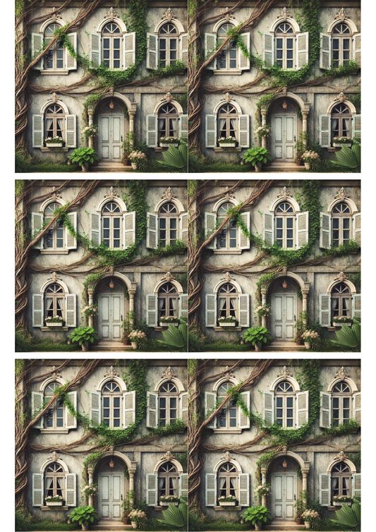 Reispapier für Decoupage Vintage Home Collage Kat. Nr. 1864