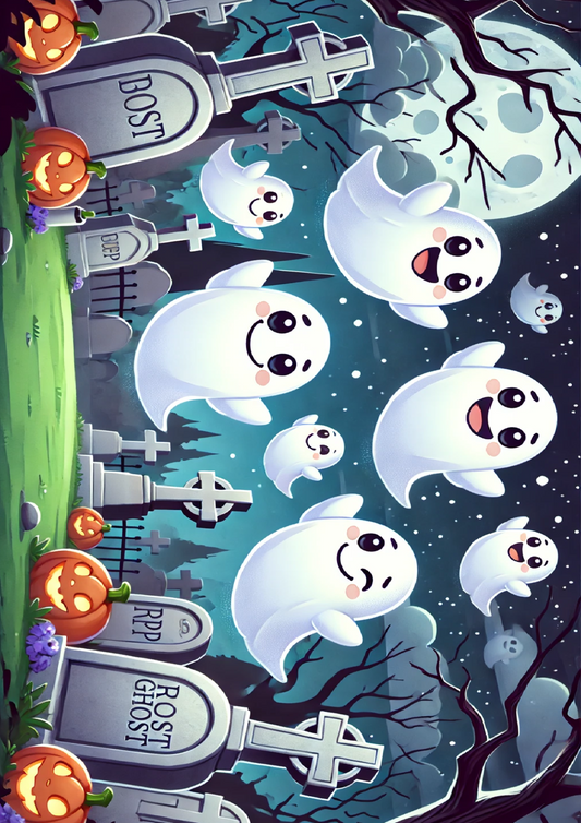 Reispapier für Decoupage Ghosts Over the Graveyard Full Kat. Nr. 1601