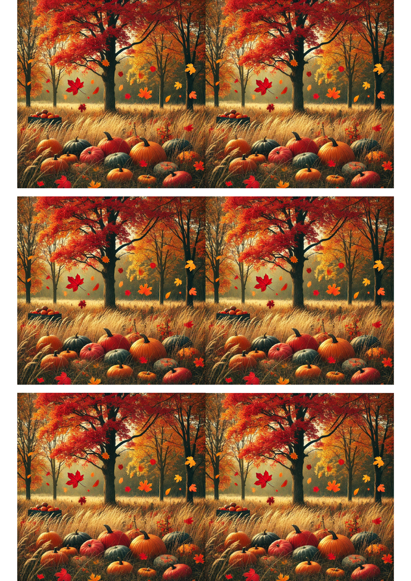 Reispapier für Decoupage-Kürbisse 2 Collage Kat. Nr. 2569