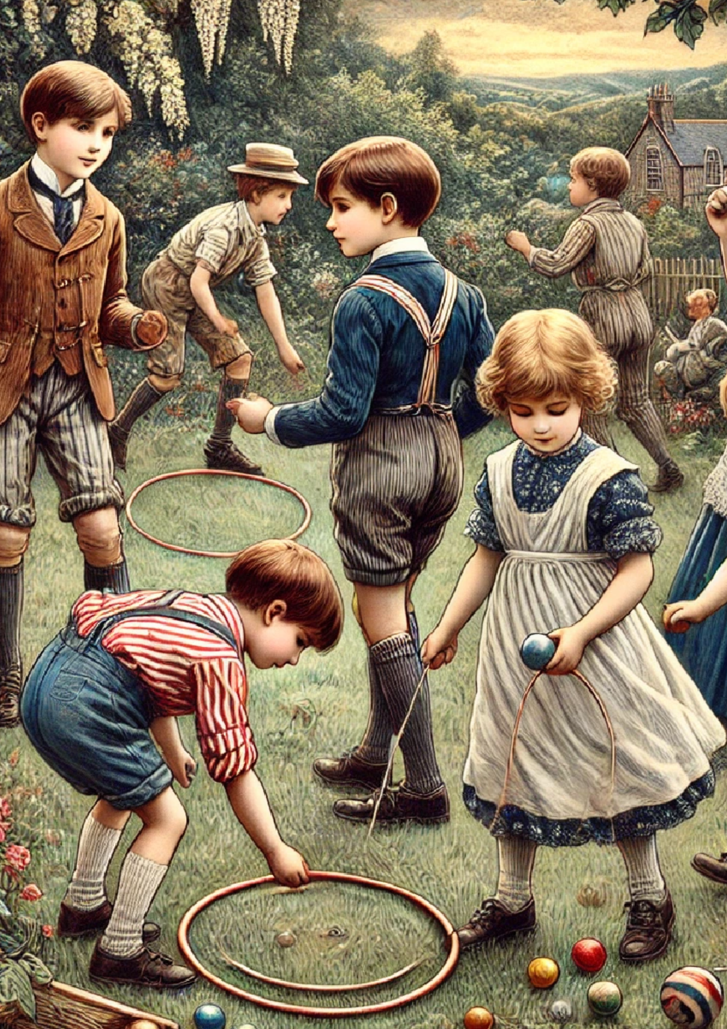 Reispapier für Decoupage-Kinder im viktorianischen Zeitalter, vollständige Kat.-Nr. 1274