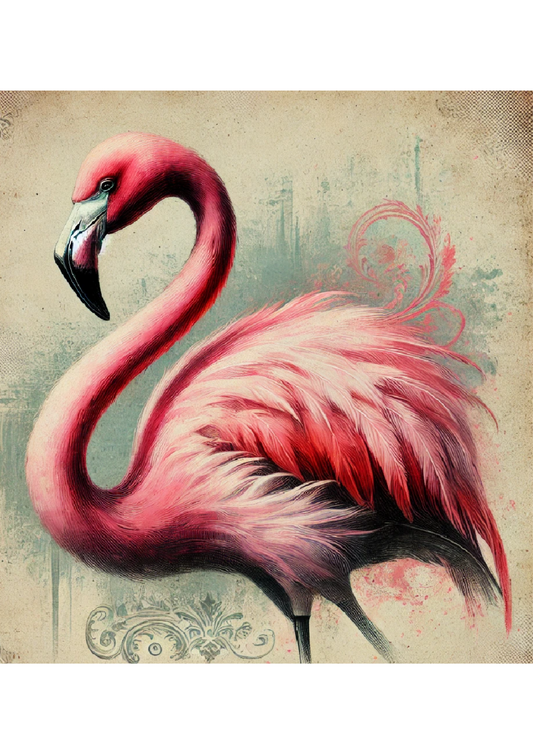 Reispapier für Decoupage Flamingo Vintage Full Kat. Nr. 1671