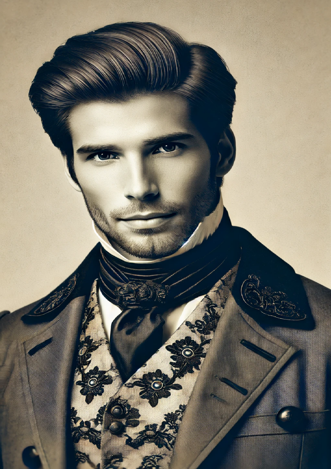 Rice Paper for Decoupage Handsome Man In Victorian Style Full Cat. No. 1430