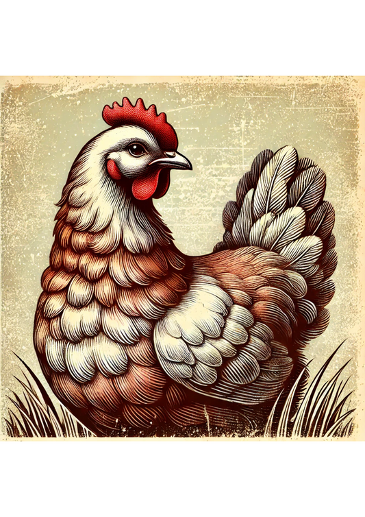 Reispapier für Decoupage Hen Full Kat. Nr. 1953