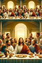 Rice Paper for Decoupage Jesus and the Last Supper Collage Cat. No. 571