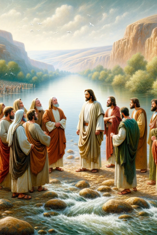 Rice Paper for Decoupage Jesus on the Jordan River Full Cat. No. 578