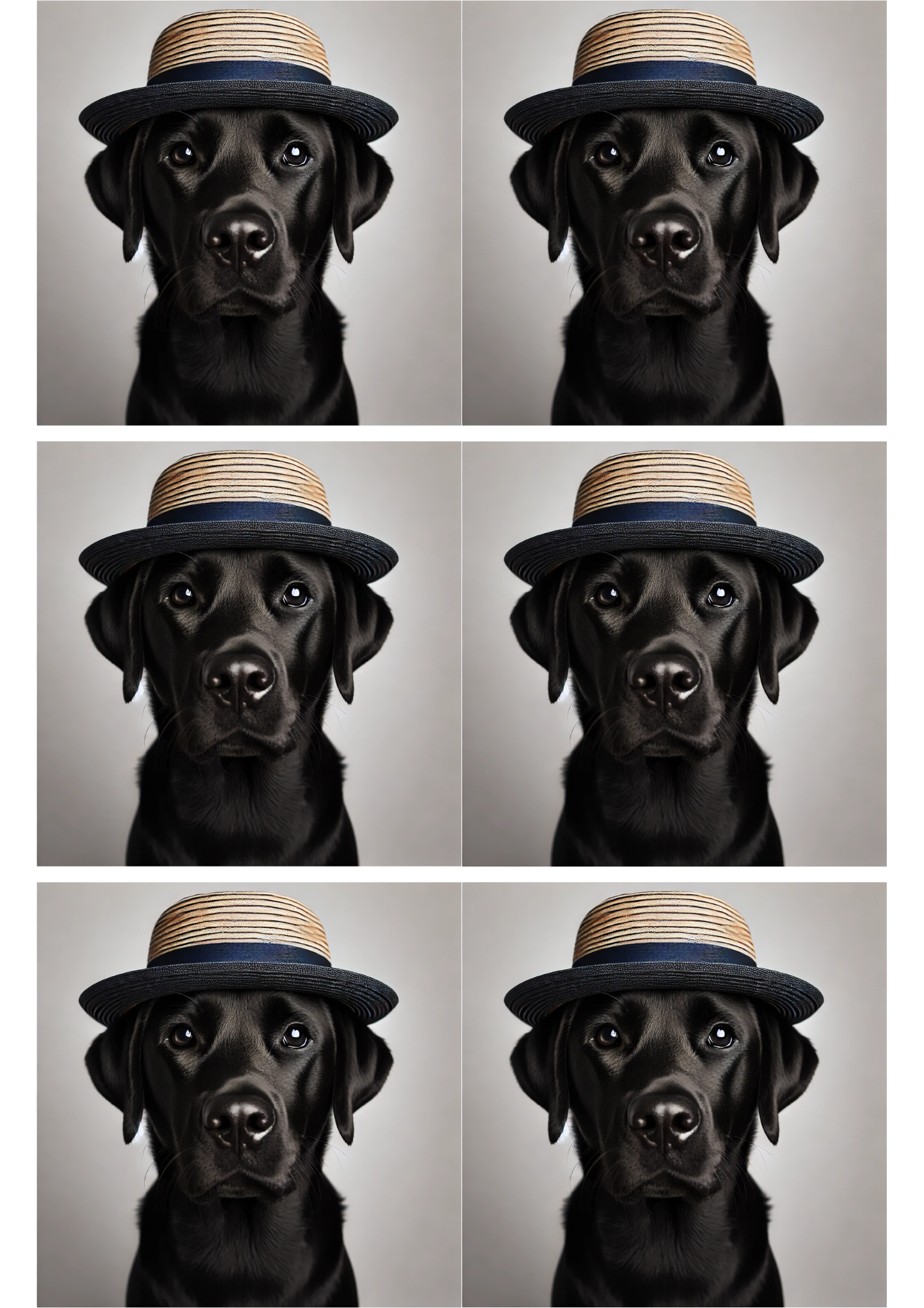 Reispapier für Decoupage Labrador Collage Kat. Nr. 2591