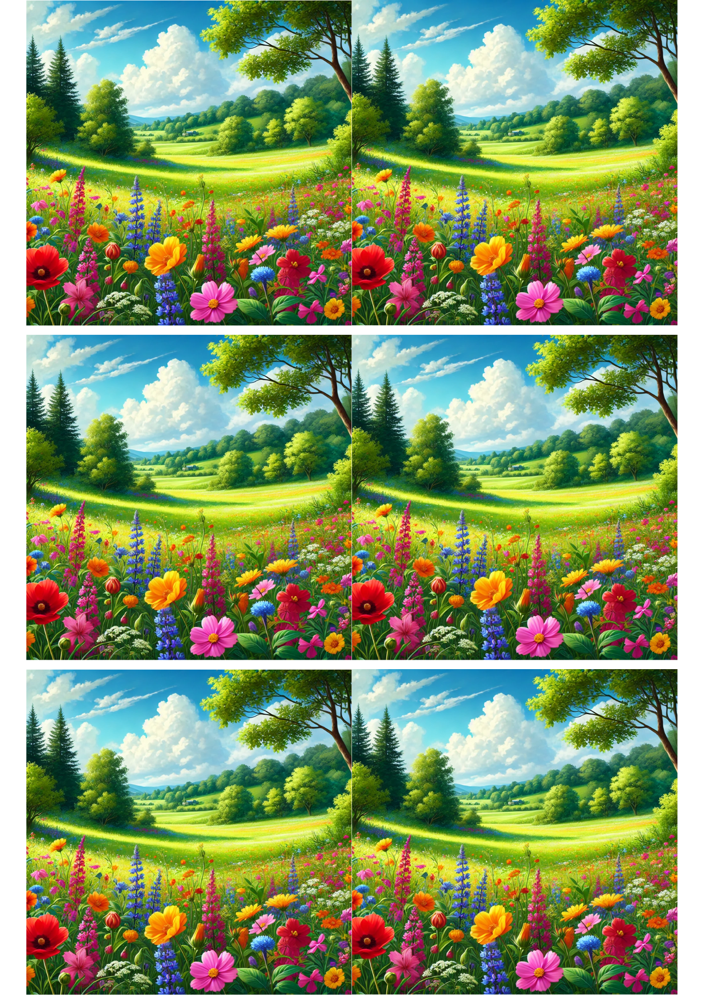 Reispapier für Decoupage-Collage „Sommerzeit“, Kat. Nr. 2070
