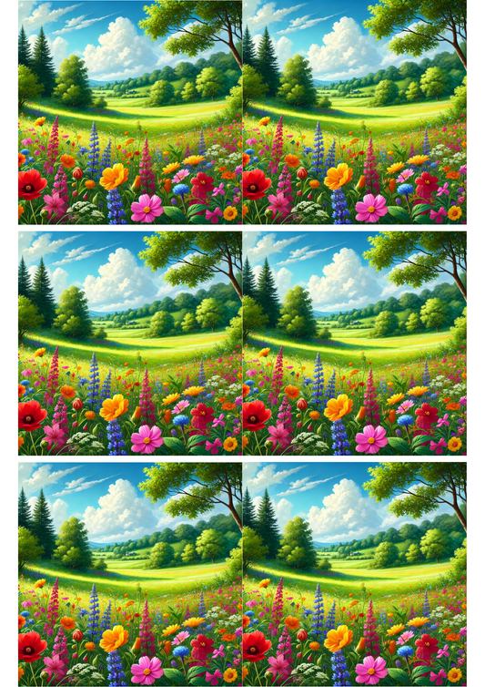 Reispapier für Decoupage-Collage „Sommerzeit“, Kat. Nr. 2070