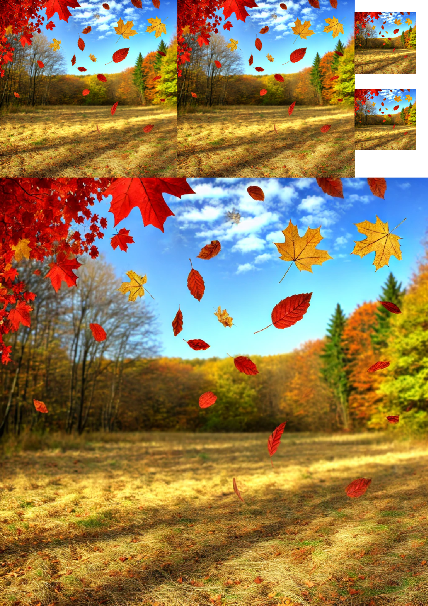 Reispapier für Decoupage Falling Leaves Collage Kat. Nr. 1321