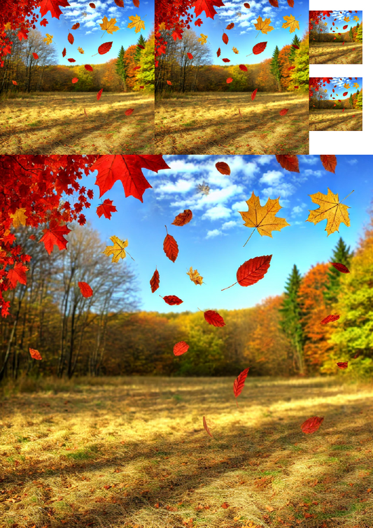 Reispapier für Decoupage Falling Leaves Collage Kat. Nr. 1321