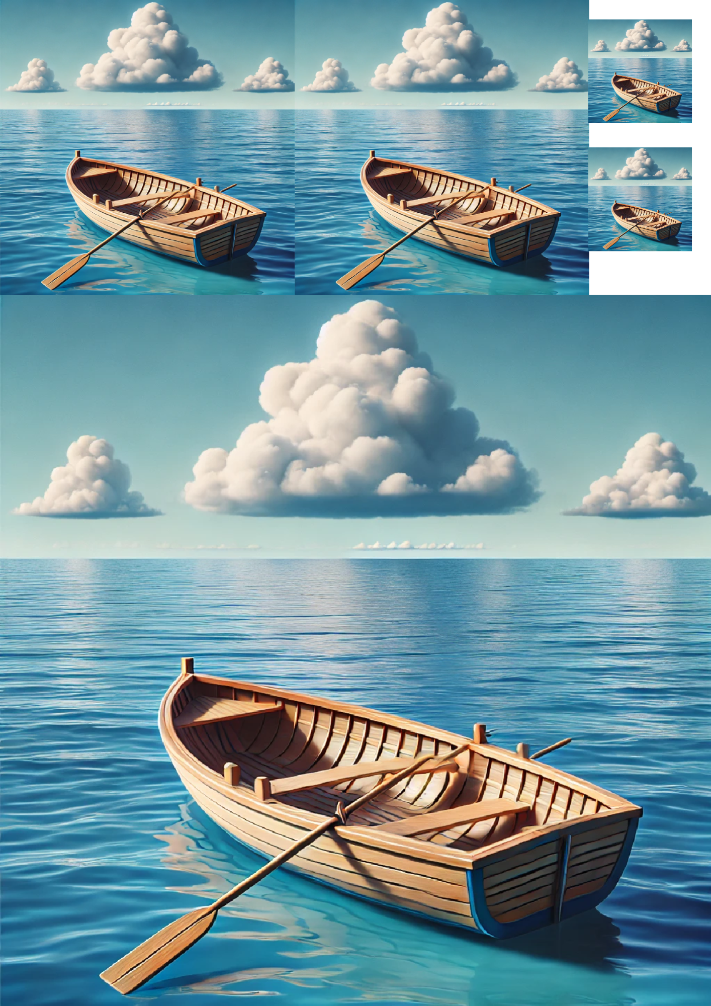 Reispapier für Decoupage-Boot-Collage Kat. Nr. 1323