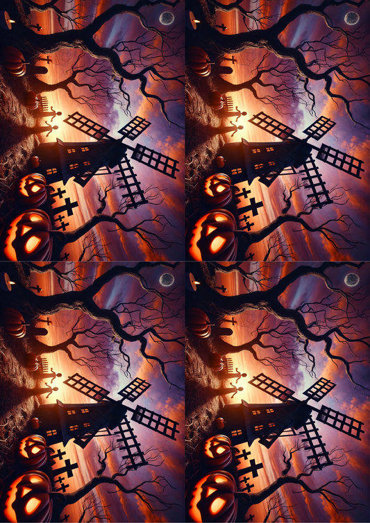 Reispapier für Decoupage Halloween Mill Collage Kat. Nr. 1624