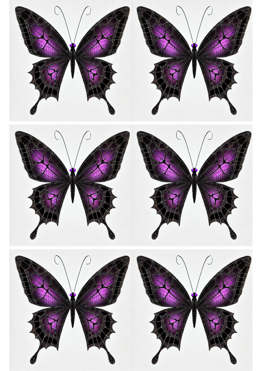 Reispapier für Decoupage-Schmetterling im gotischen Stil Collage Kat. Nr. 2381