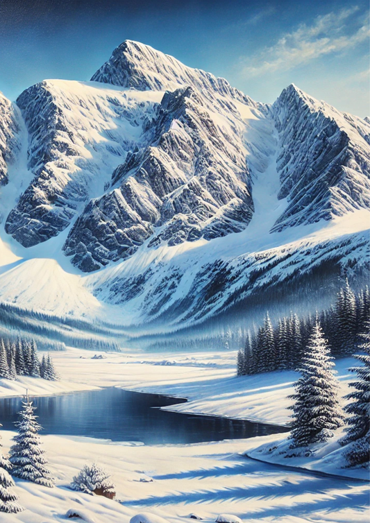 Rice Paper For Decoupage Mountains 2 Full, Cat. No. 2157