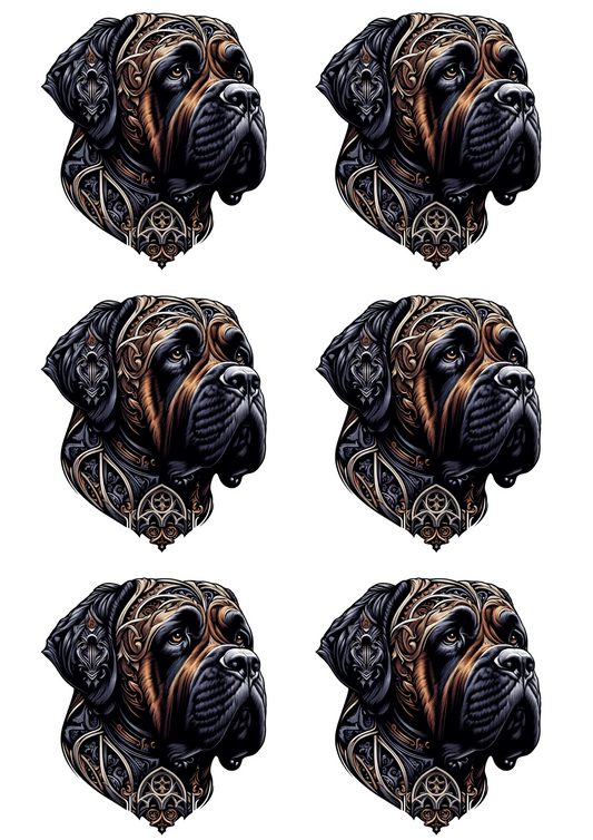 Reispapier für Decoupage Amstaff Collage, Kat. Nr. 2166