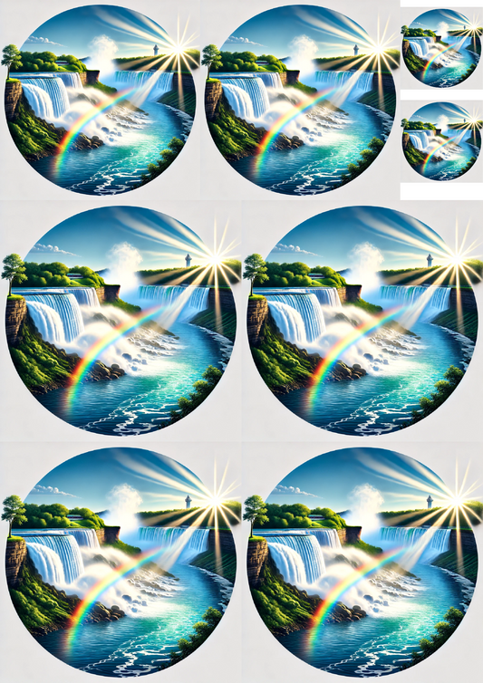 Reispapier für Decoupage Niagara Ovals Collage Kat. Nr. 1353
