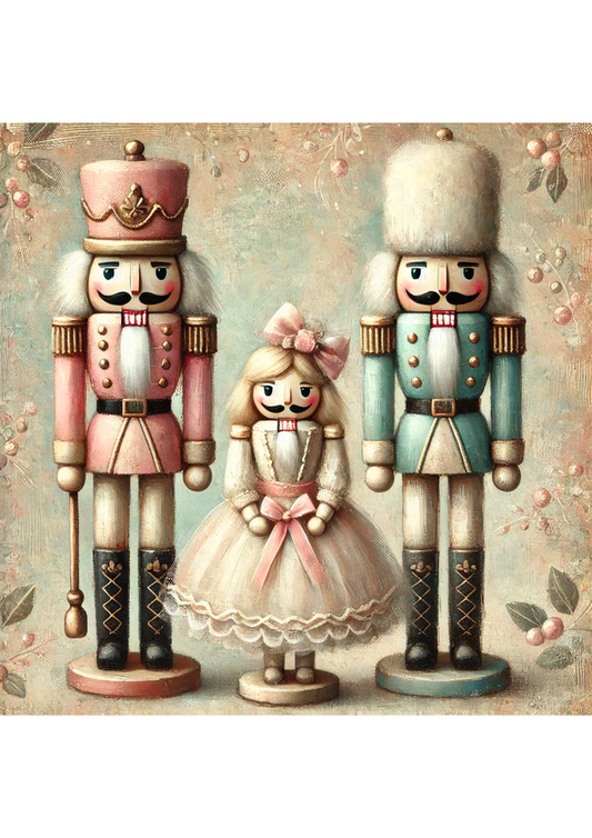 Reispapier für Decoupage Nussknacker Schabby Chic Full Kat. Nr. 3066