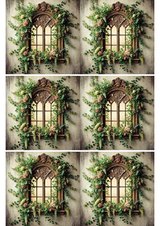 Reispapier für Decoupage-Fenstercollage, Kat. Nr. 2194