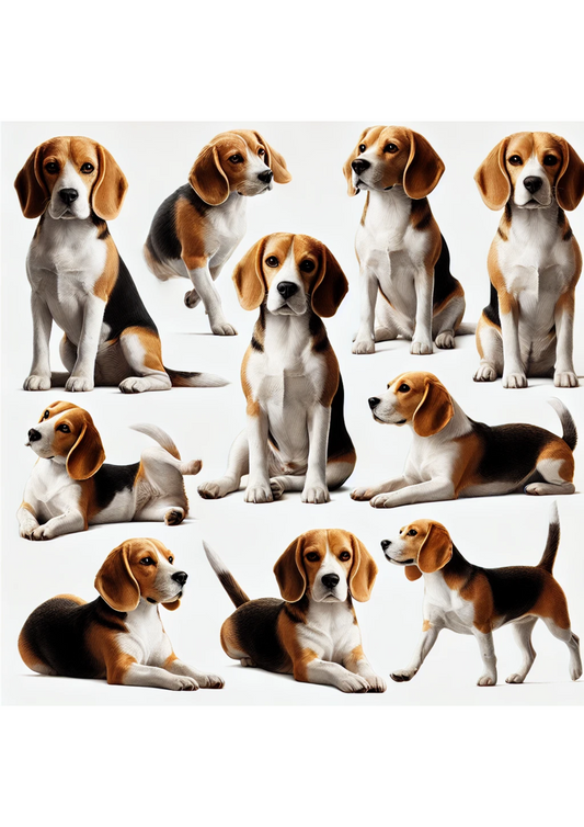 Reispapier für Decoupage Beagle Dog Mix Full Kat. Nr. 3092